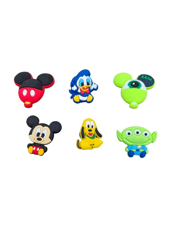 Other - Disney Shoe Charms Lot of 6 Mickey Donald Pluto & Monster's Inc.